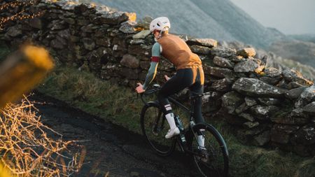 rider climbing out the saddle