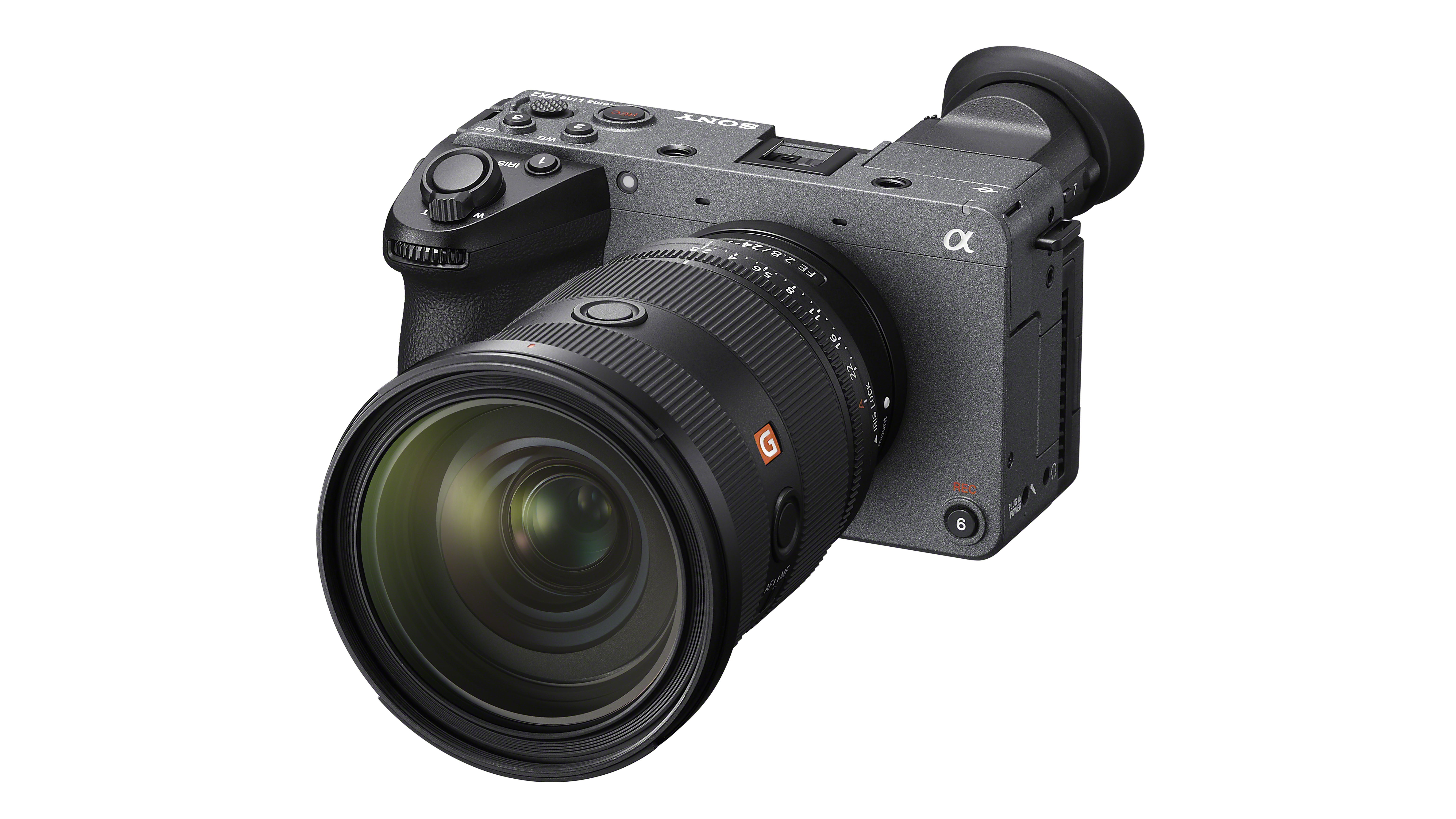 Sony FX2 camera on a white background