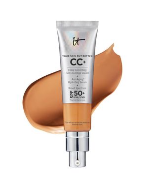 It Cosmetics Your Skin But Better Cc+ Cream, Light (w) - Color Correcting Cream, Full-Coverage Foundation, Hydrating Serum 
Spf 50+ Sunscreen - Natural Finish - 1.08 Fl Oz