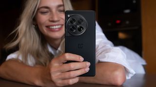 The OnePlus 12 in black