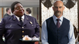 Lacretta as Gurgs on Night Court and Christopher Meloni as Stabler on Law & Order: Organized Crime