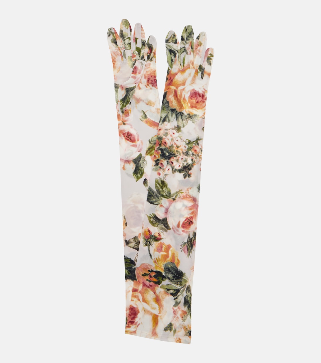 Sheer Floral Gloves