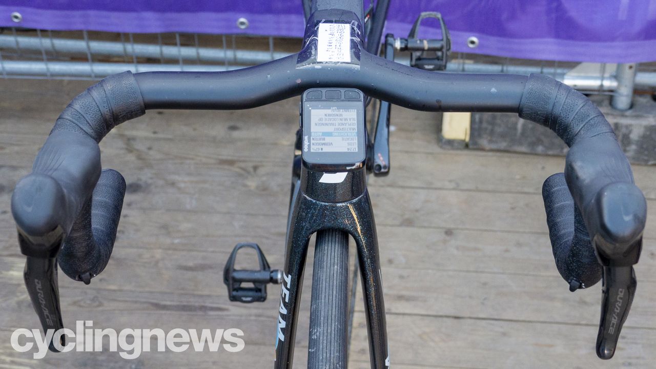 Podium bikes at the women's Omloop Het Nieuwsblad