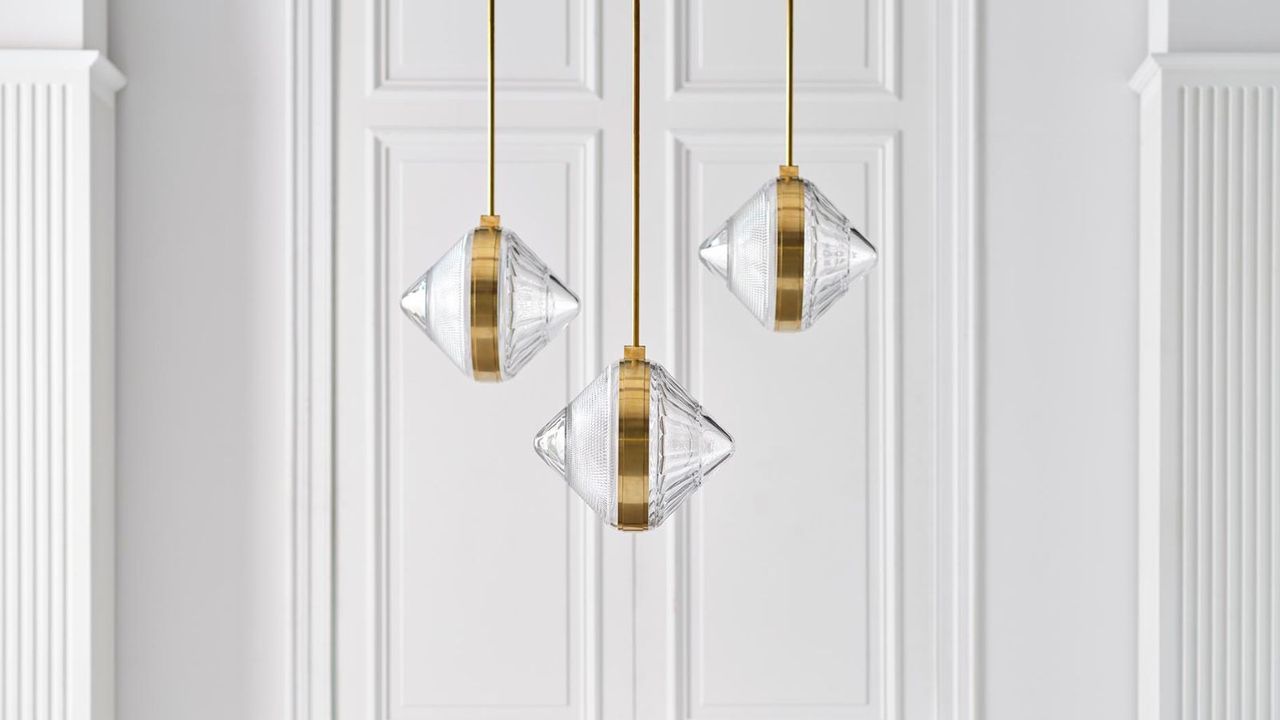 pendant lighting made from crystal