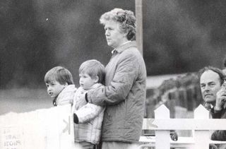 Prince William and Prince Harry with their nanny Olga Powell