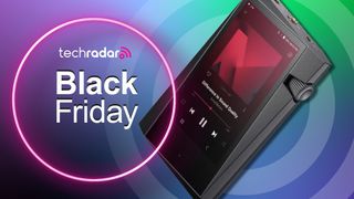 Astell & Kern's SR35 player on TR's Black Friday background