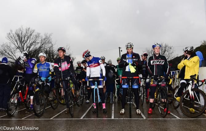 Collegiate racing at the USA Cycling Cyclo-cross National Championships in Austin.