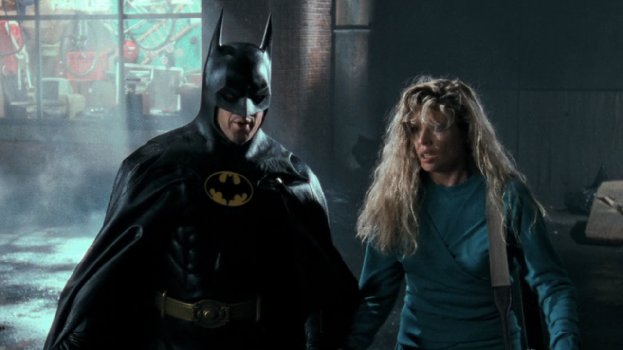 Michael Keaton and Kim Basinger in Batman