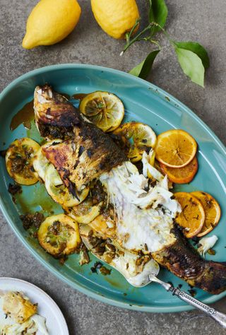 Roasted Sea Bass With Citrus And Herbs By Soli Zardosht