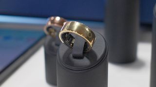 The new Circular Ring 2 smart ring shown at CES 2025 in the Circular booth