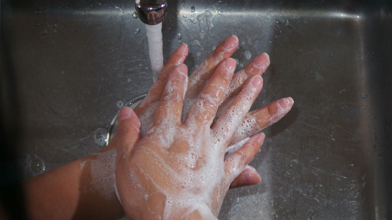 Washing hands