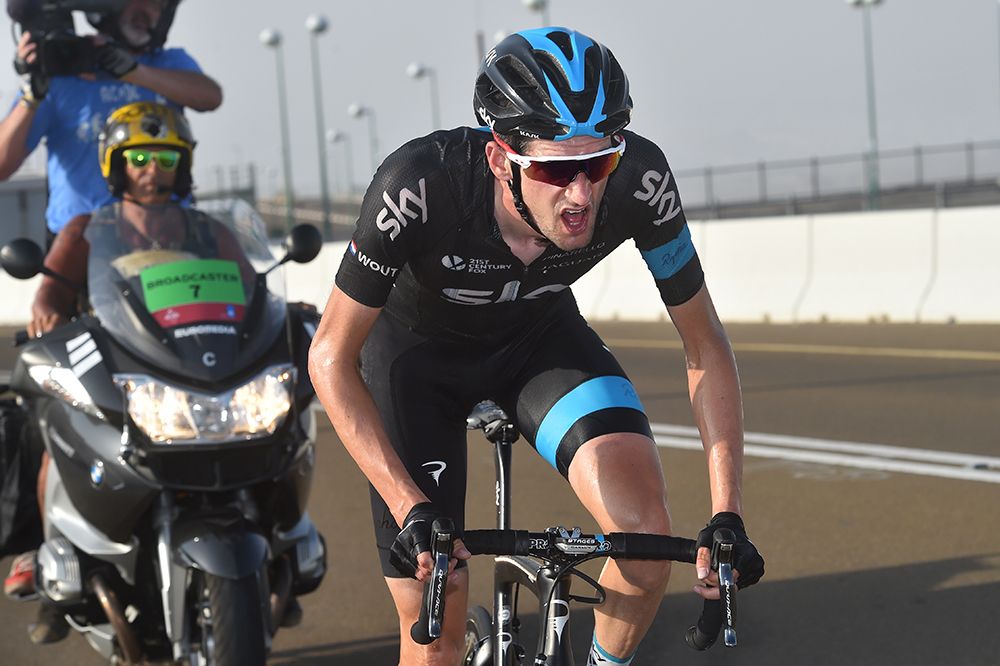 Wouter Poels (Team Sky) on the attack