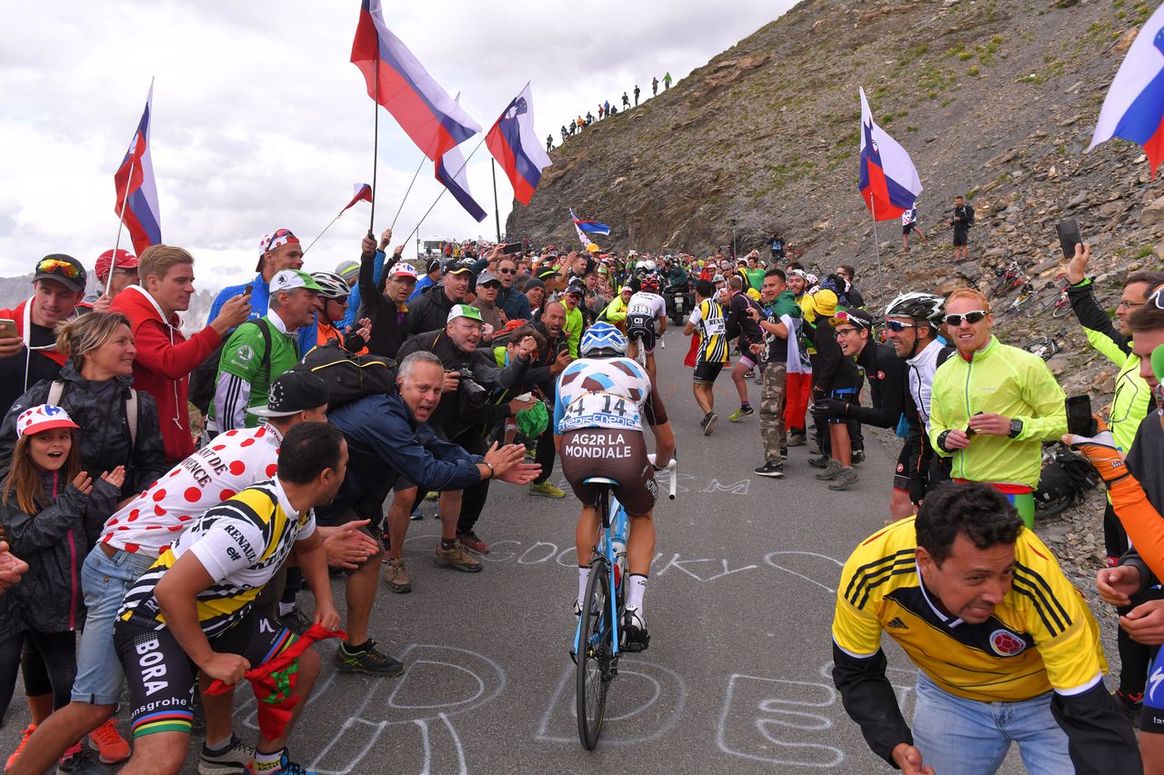 Romain Bardet (AG2R La Mondiale) on the Galibier