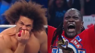 Split image of Carlito and R-Truth
