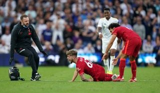 Liverpool’s Harvey Elliott was in distress after sustaining serious injury last Sunday at Elland Road