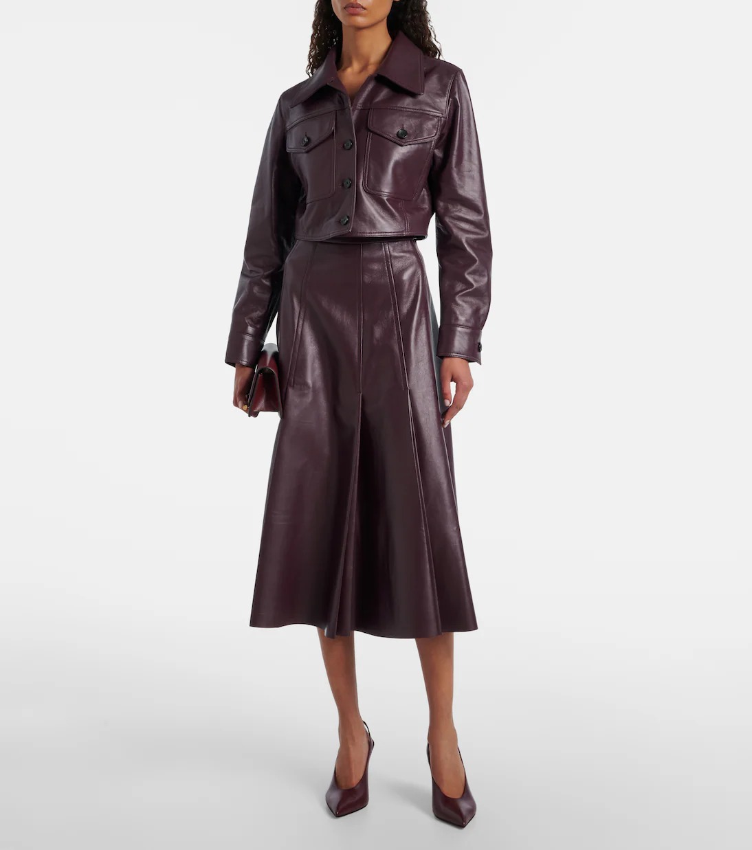 Emilia Wickstead, Nics Cropped Leather Jacket