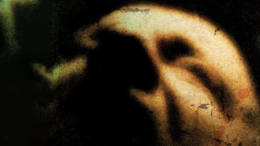 A close-up of a screaming face