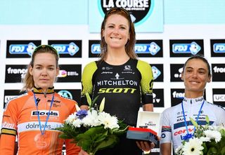 Annemiek van Vleuten won La Course 2018, Anna van der Breggen second, Ashleigh Moolman-Pasio third