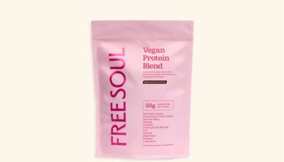 Free Soul Vegan Protein blend in pink packet 