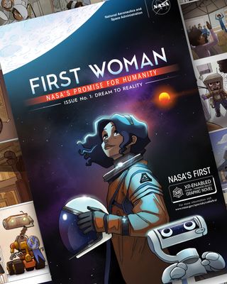 NASA released its first digital, interactive graphic novel, "First Woman: NASA's Promise for Humanity," featuring the story of a fictional astronaut, Callie Rodriguez, who is the first woman and person of color to explore the moon.