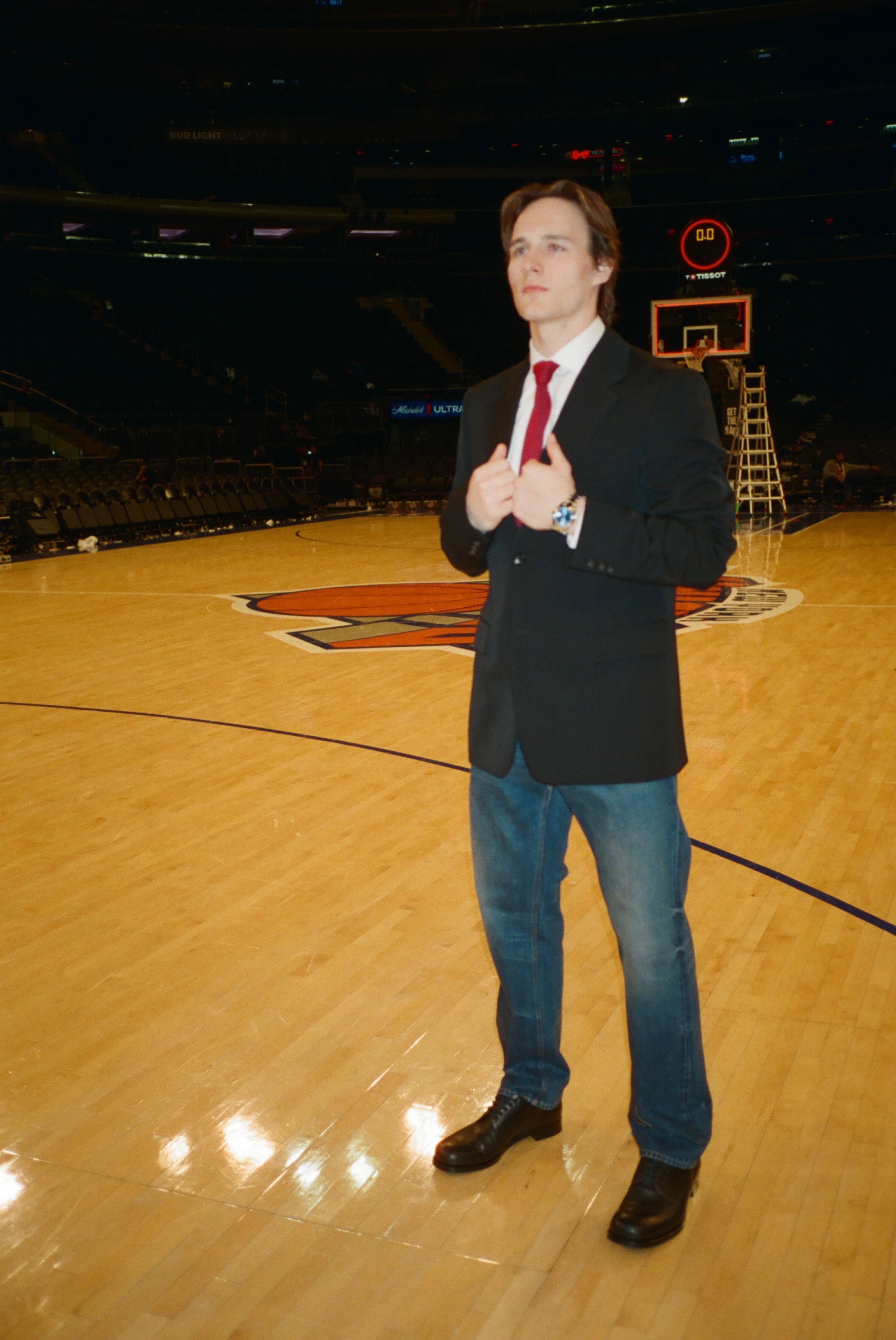 Knicks player Tyler Kolek.