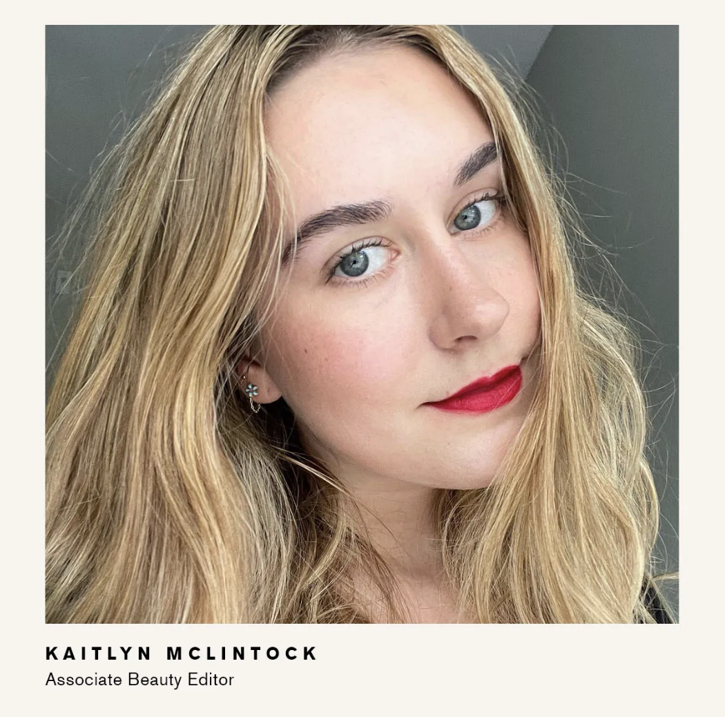 An image of Who What Wear beauty editor Kaitlyn McLintock.