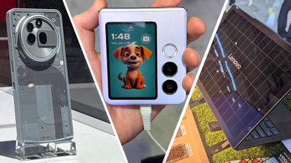 The best tech of MWC 2025 examples, including the Nothing Phone 3a Pro, the Nubia Flip 2, and the Lenovo Solar PC