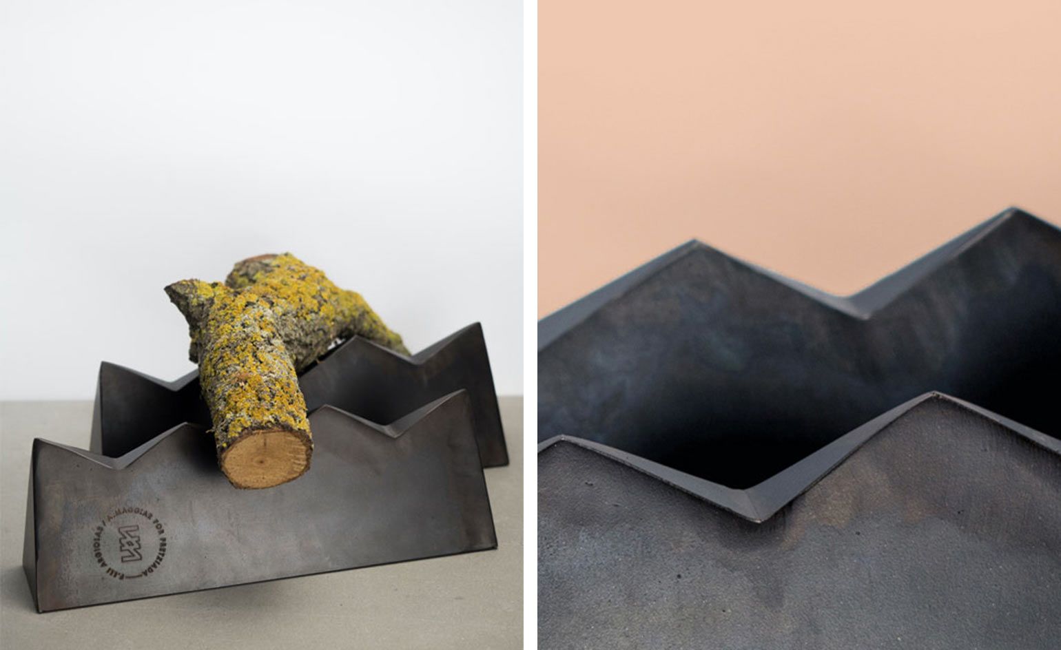 part of the ’Ceremony’ wrought iron fireplace set, by Ambroise Maggiar and Fratelli Argiolas