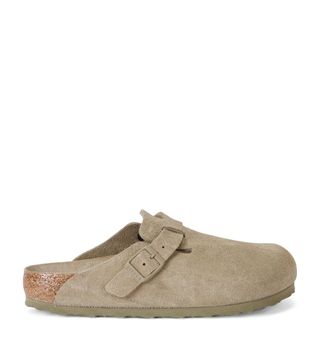 Womens Birkenstock Green Suede Boston Clogs | Harrods Uk