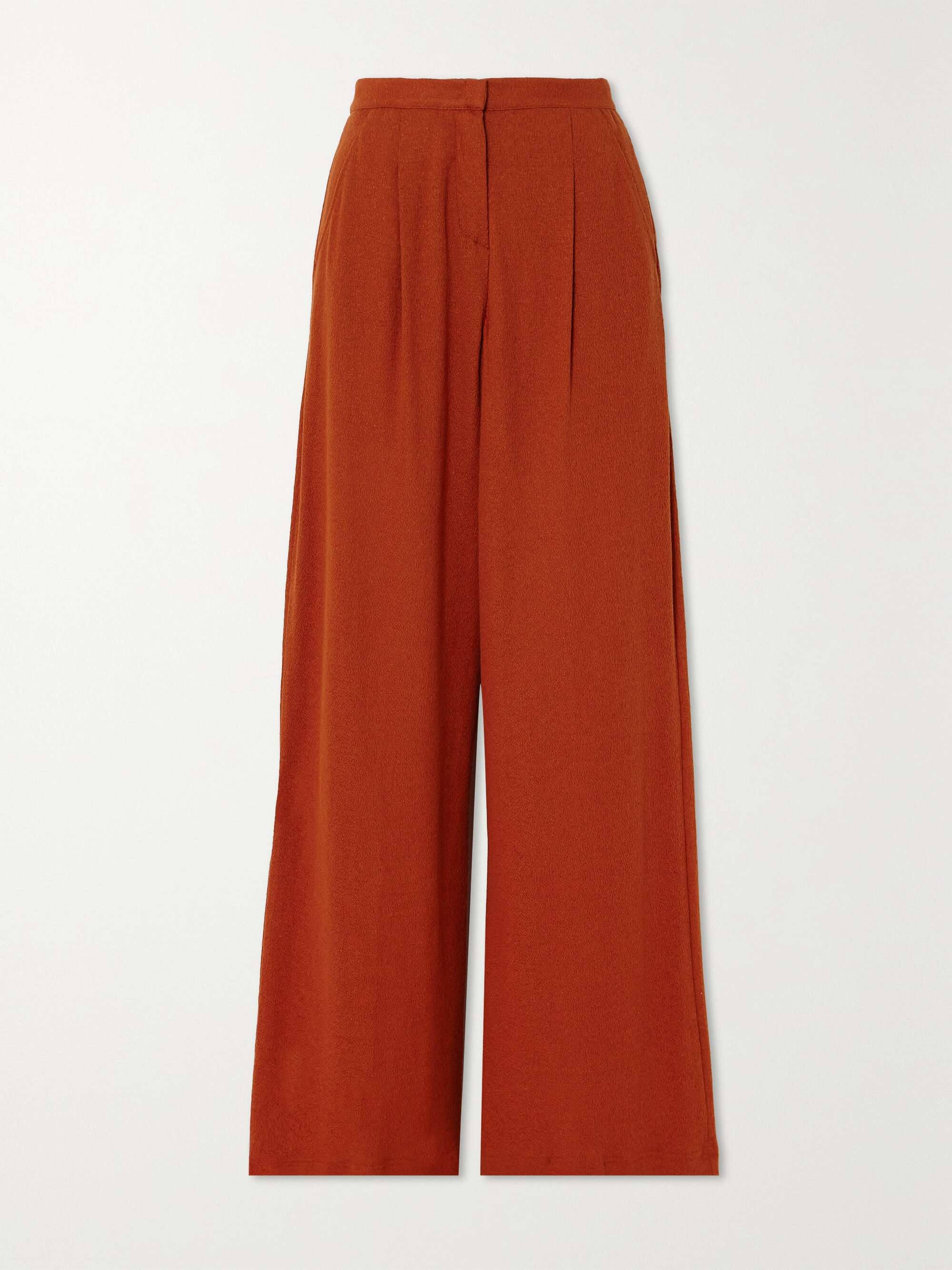 Leisure Brina Linen-Blend Gauze Wide-Leg Pants