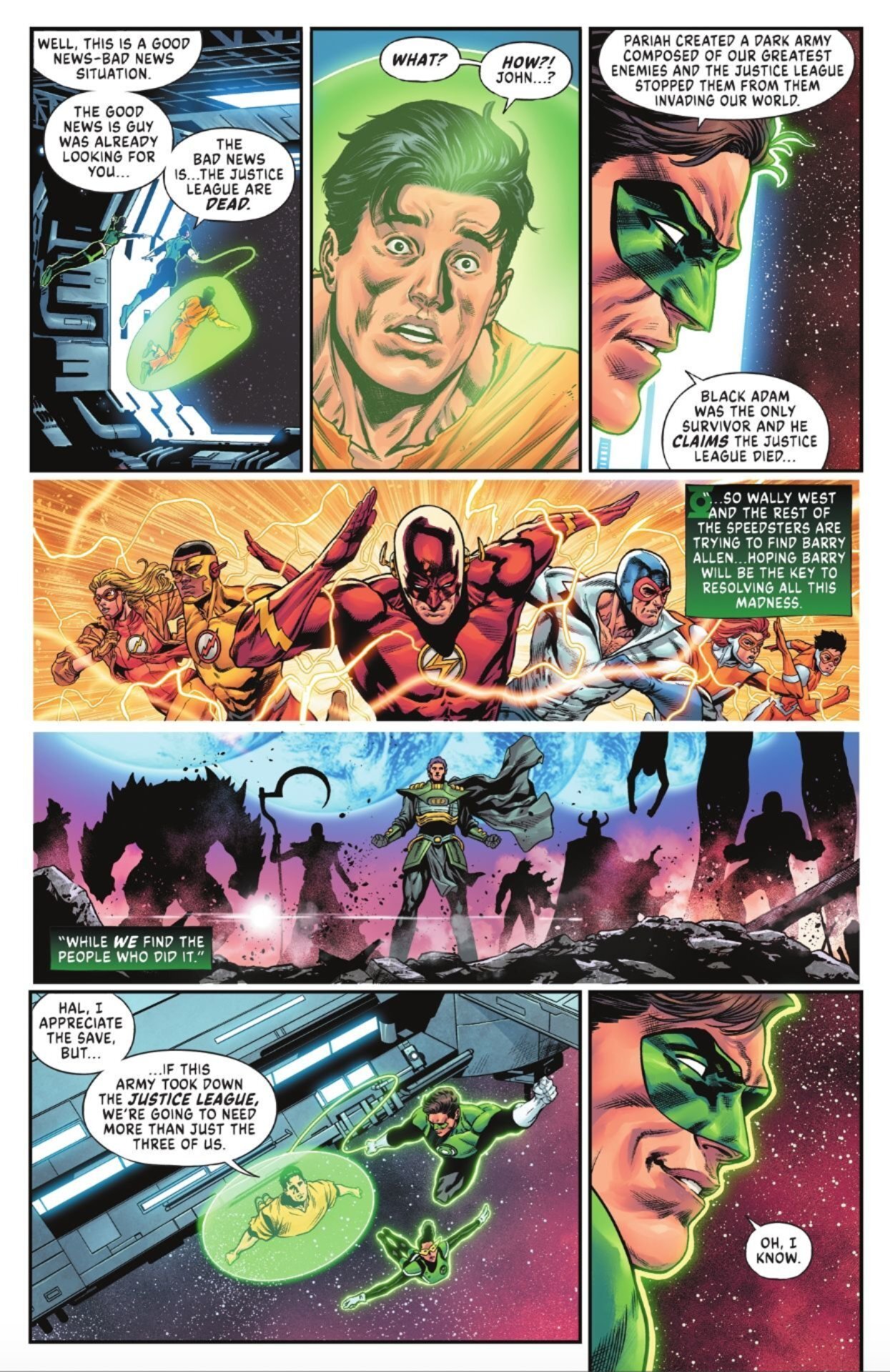 Hal and Jo retrieve Kyle Rayner in Dark Crisis #2