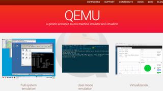 QEMU website screenshot
