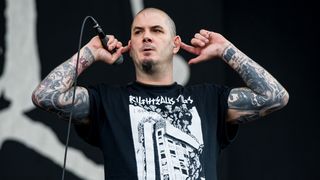 A picture of Phil Anselmo performing live with his band Down