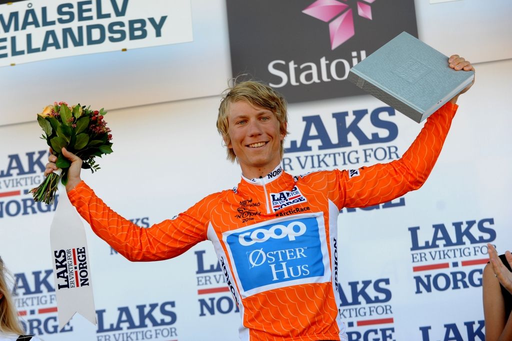 Harvard Blikra (Team Oster) in the KOM jersey