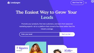 Website screenshot for Leadpages.