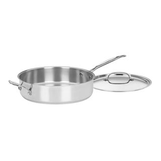 Cuisinart stainless steel sauté pan with a lid