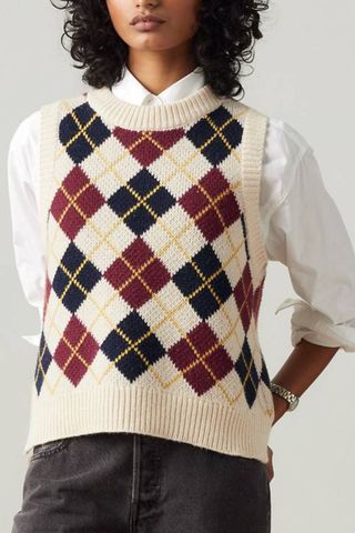 Levis Collegiate Argyle Vest