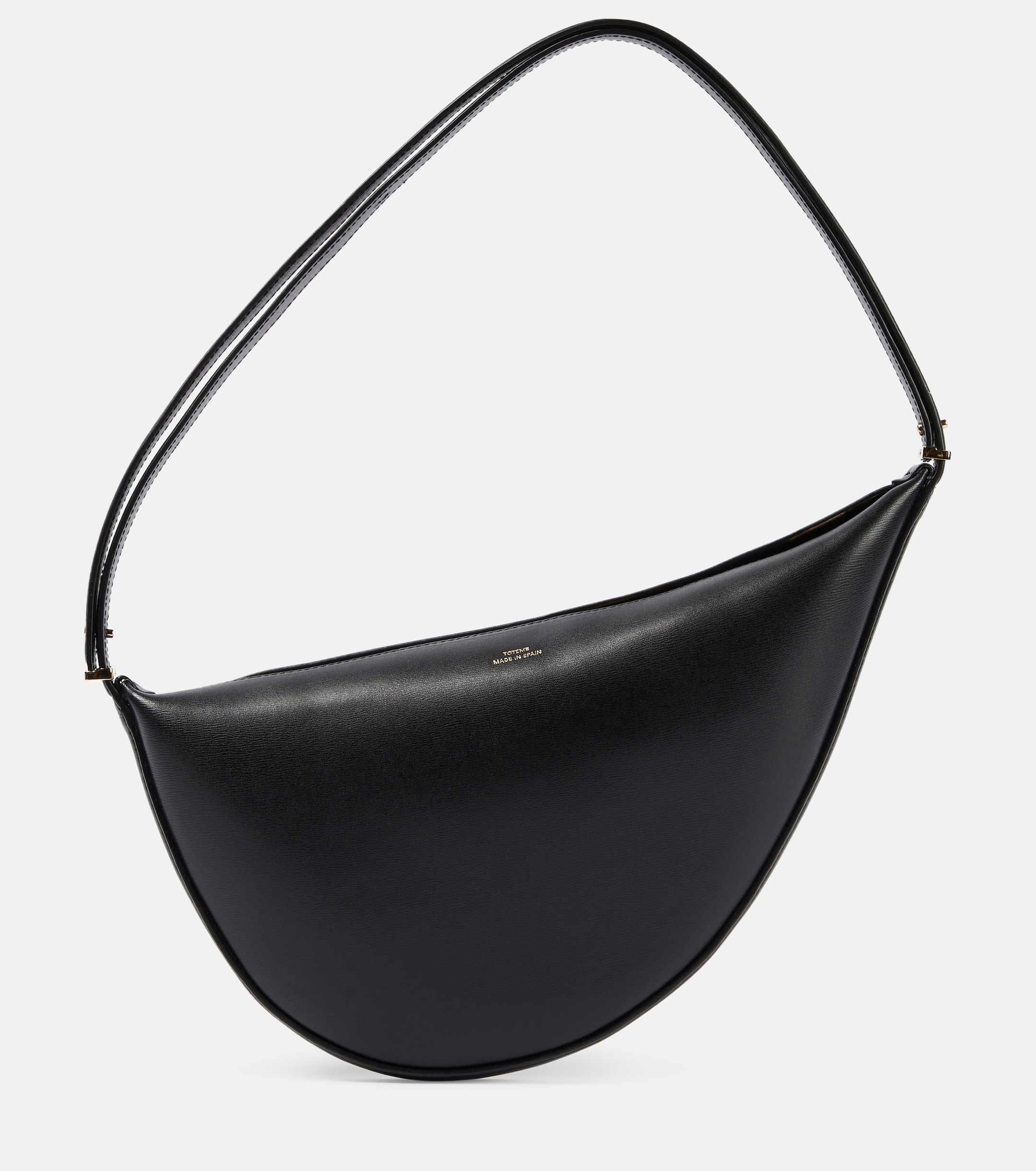 a toteme black leather shoulder bag