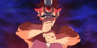 Lion-o with the sword of omens in Thundercats
