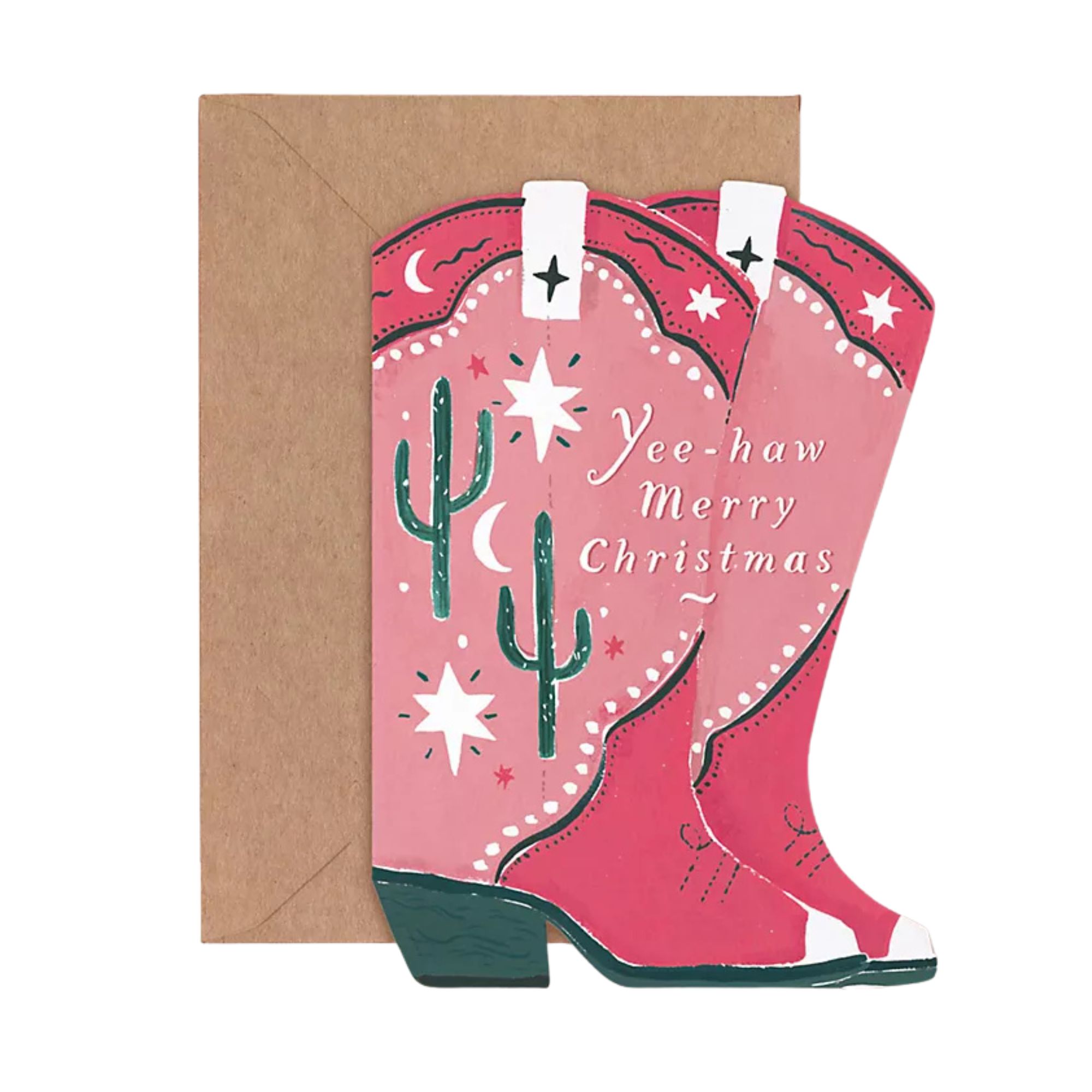 Anthropologie, Sister Paper Co. Cowboy Christmas Greeting Card