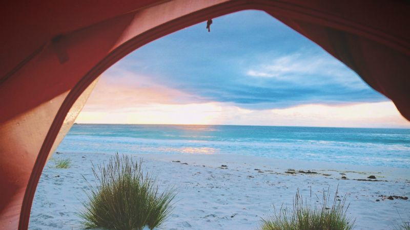 Beach at sunrise