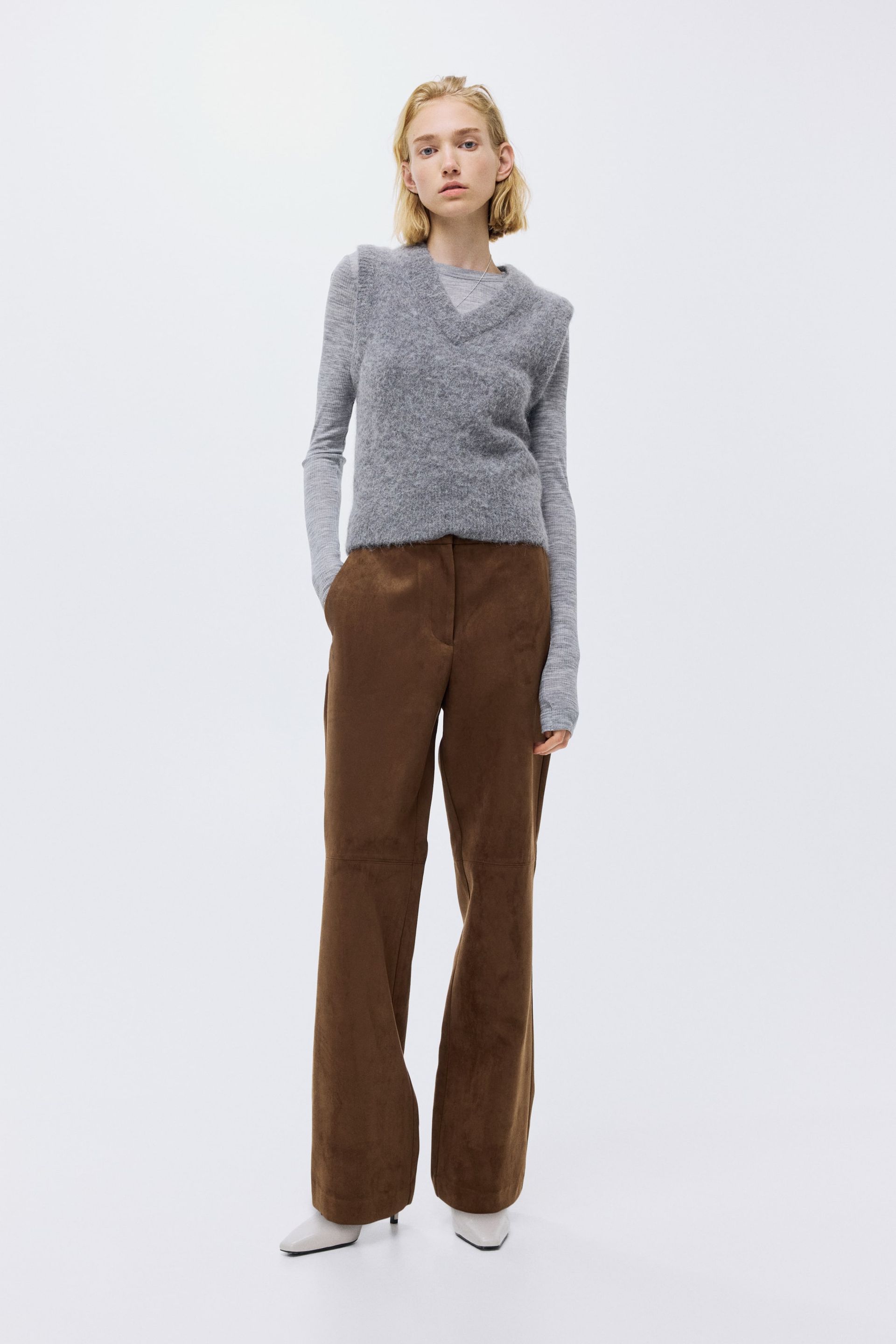 Bootcut Trousers - Black
