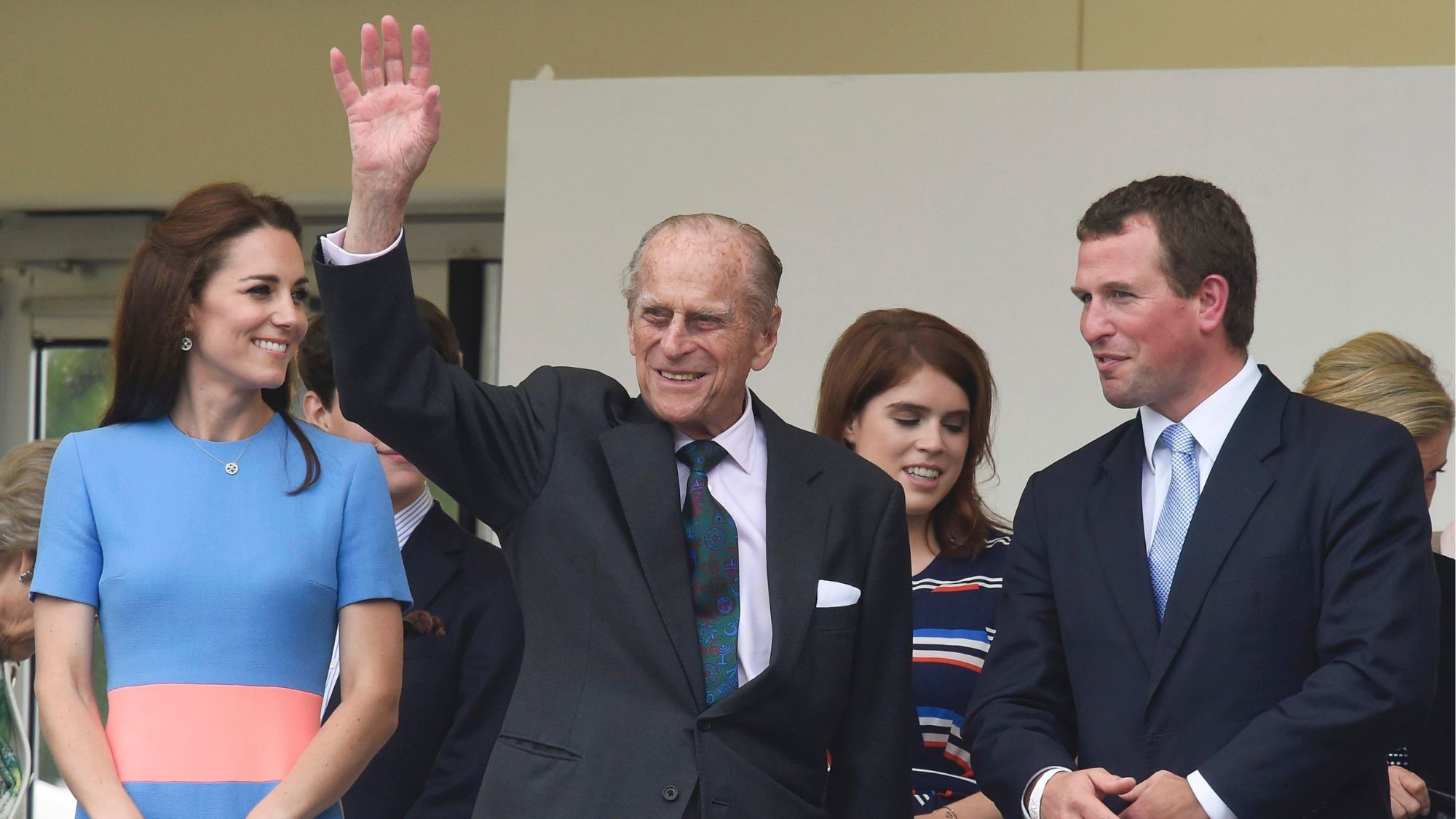 Kate Middleton and Prince Philip attend The Patron's lunch to celebrate the Queen's 90th birthday