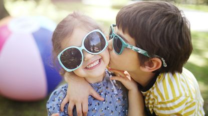 how to choose kids sunglasses: kids wearing sunglasses