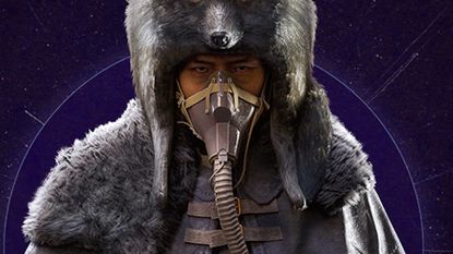 Arc Raiders character in wolf hood and gas mask