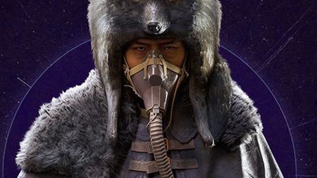 Arc Raiders character in wolf hood and gas mask