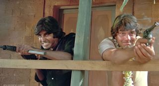 A still from the movie Sholay