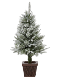 3ft Tarnaby flocked potted artificial Christmas tree | Was £35, now £28 at B&amp;Q