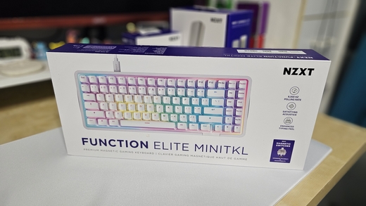 Up close shot of the NZXT Function Elite MiniTKL Keyboard
