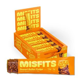 Misfits Vegan Protein Bars, Peanut Butter Fudge